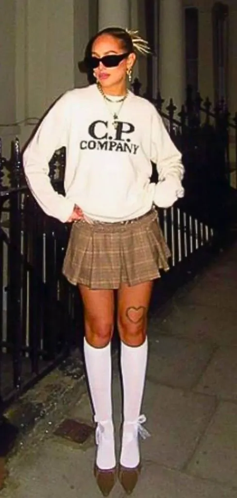 white knee high socks outfit