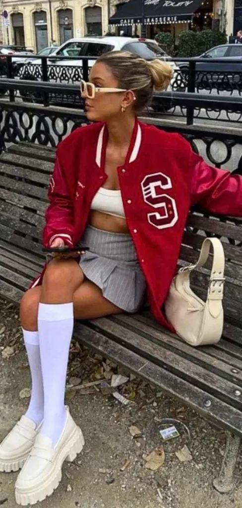 white knee high socks outfit