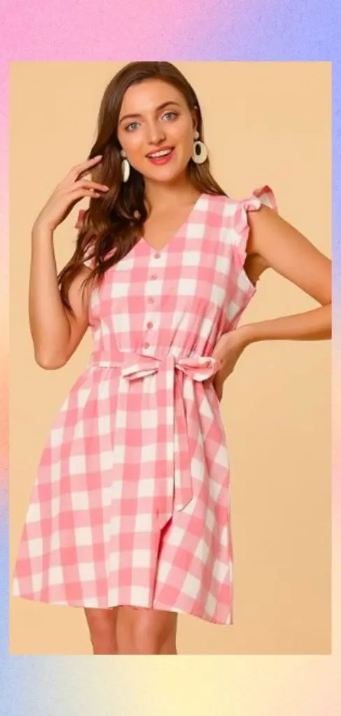cottagecore gingham dress