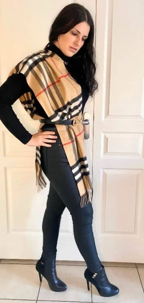 How to style with Burberry scarf