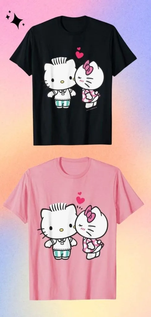 cute Hello Kitty tee couple