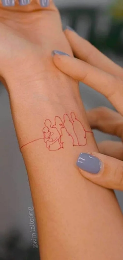 subtle classy tattoo design family