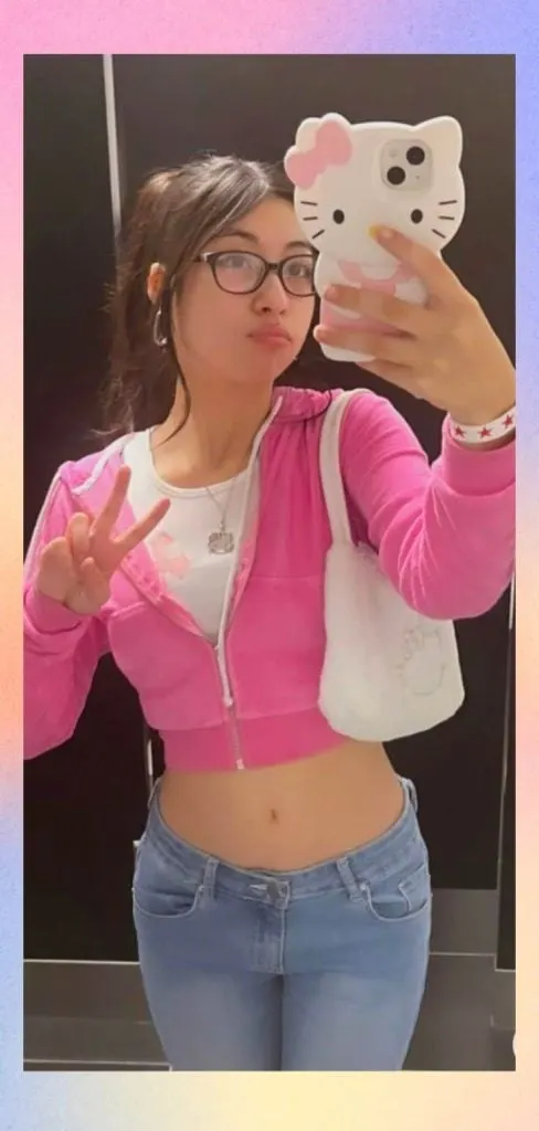 Hello Kitty y2k aesthetic outfit