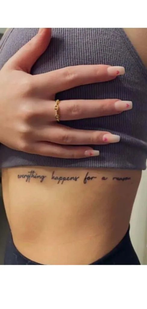 everything happens for a reason tattoo