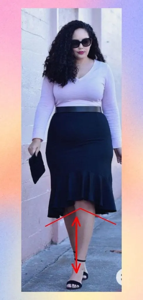 asymmetrical hem skirt