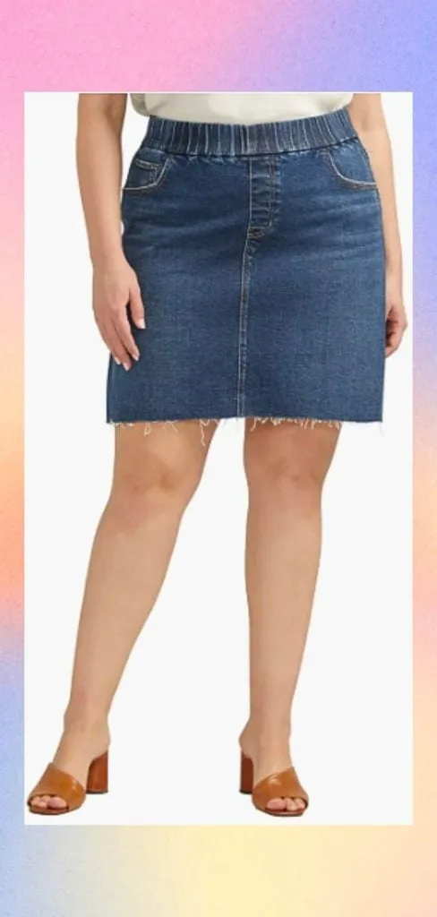 denim skirt for fat tummy