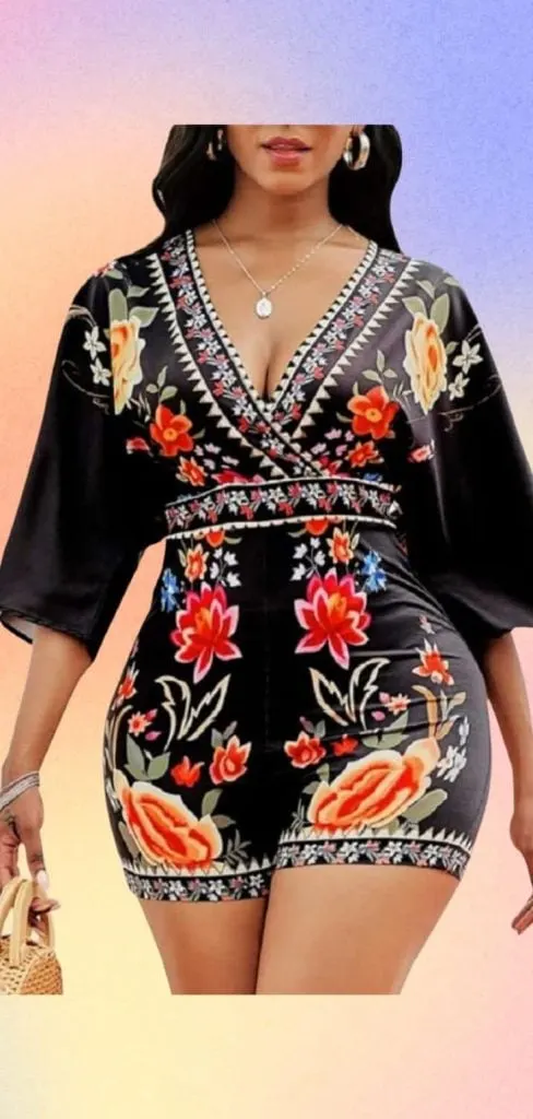 floral print romper
