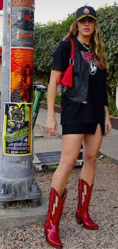 short dresses with cowboy boots