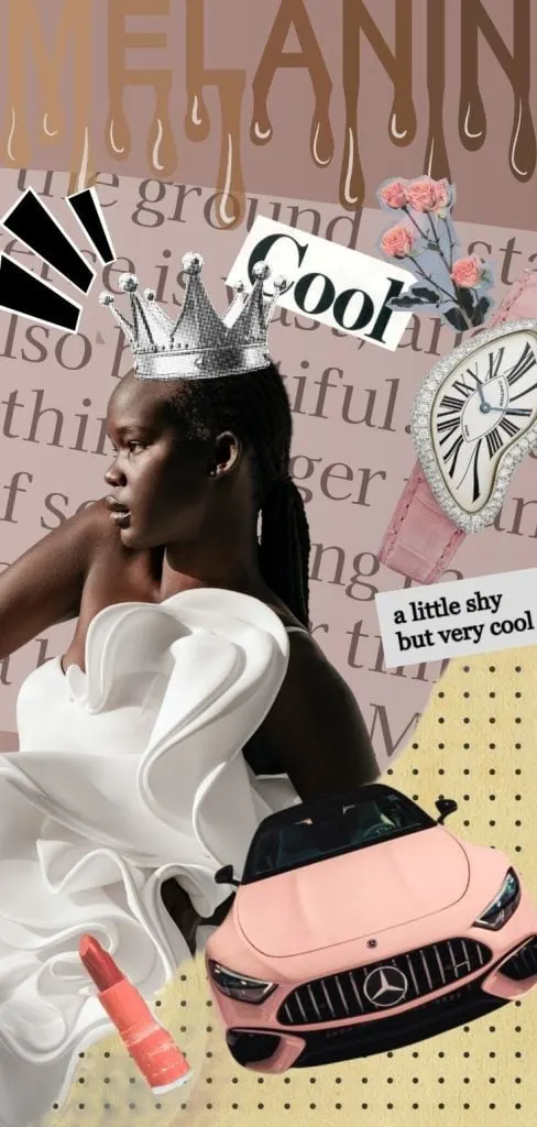 MELANIN Queen collage wallpaper