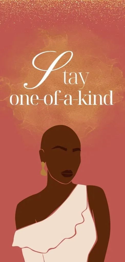 Bald african woman wallpaper