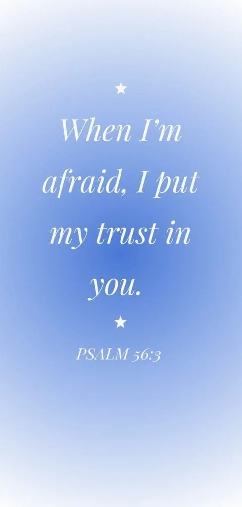 Blue Aesthetic bible quote wallpaper