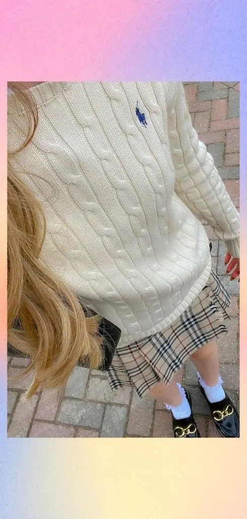 Ralph Lauren skirt brown plaid