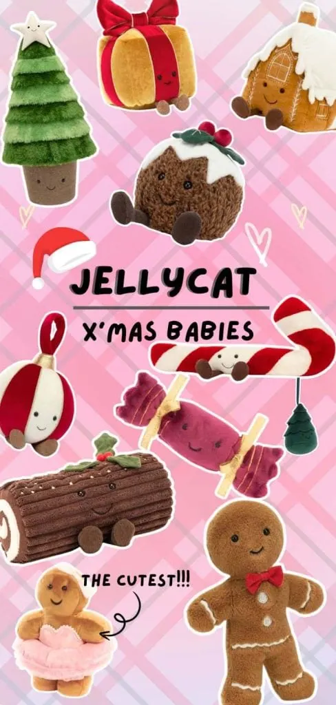 Jellycat X'mas babies wallpaper