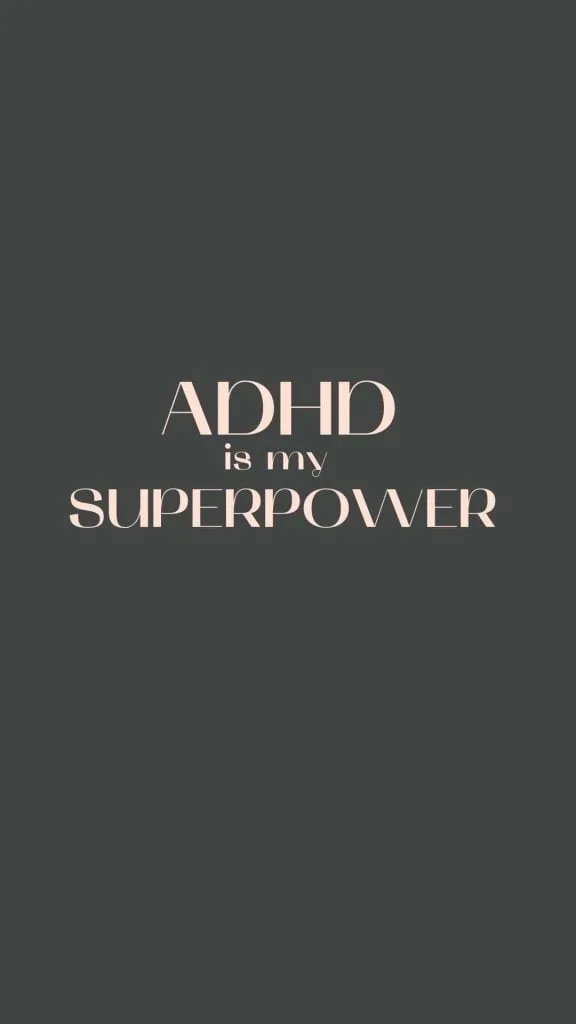 ADHD is my superpower wallpaper