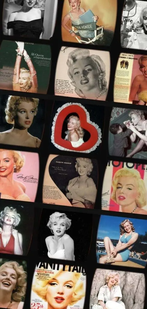Marilyn Monroe retro collage picture