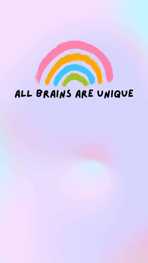 All brains are unique wallpaper