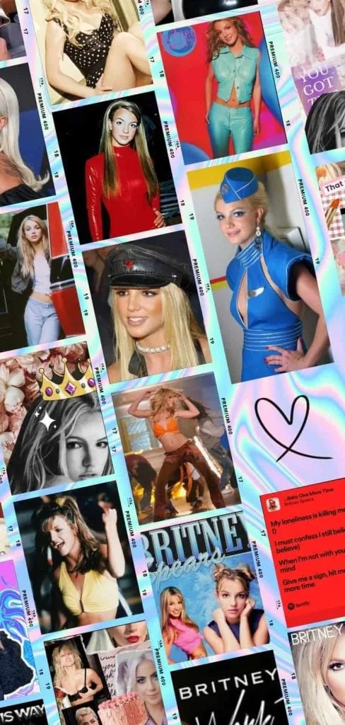 Britney Spears collage wallpaper
