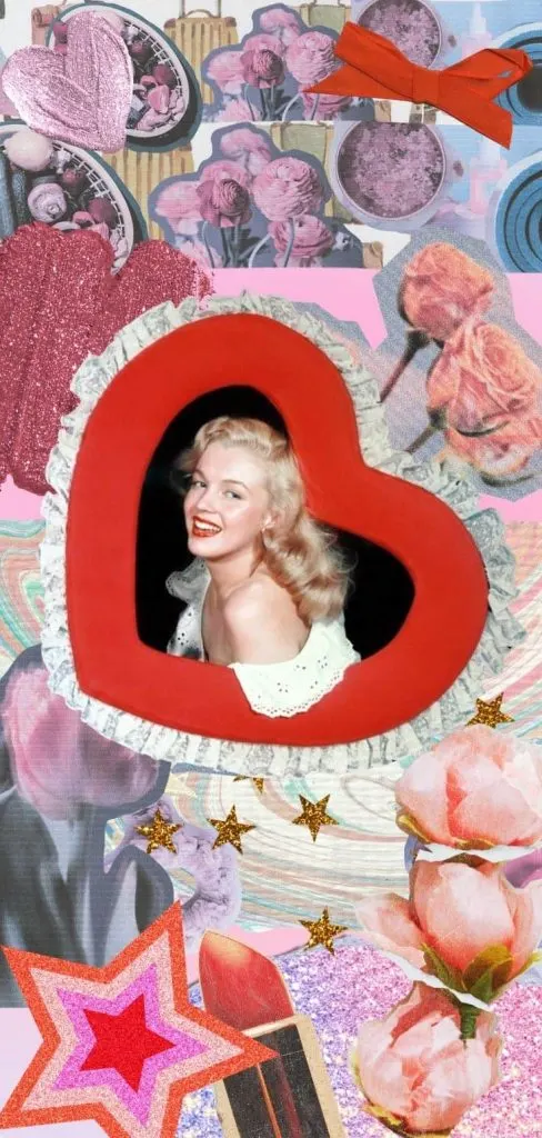Marilyn Monroe feminine dreamy collage