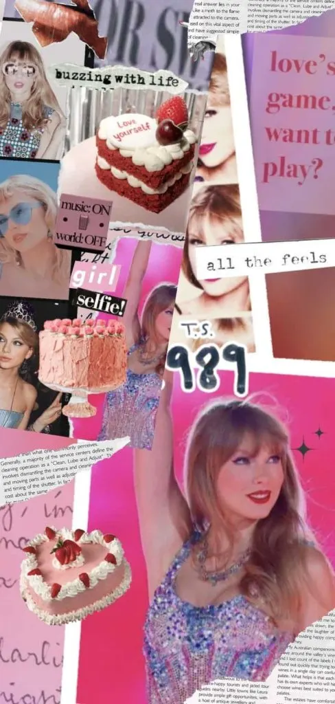 Taylor Swift's collage wallpaper reputation