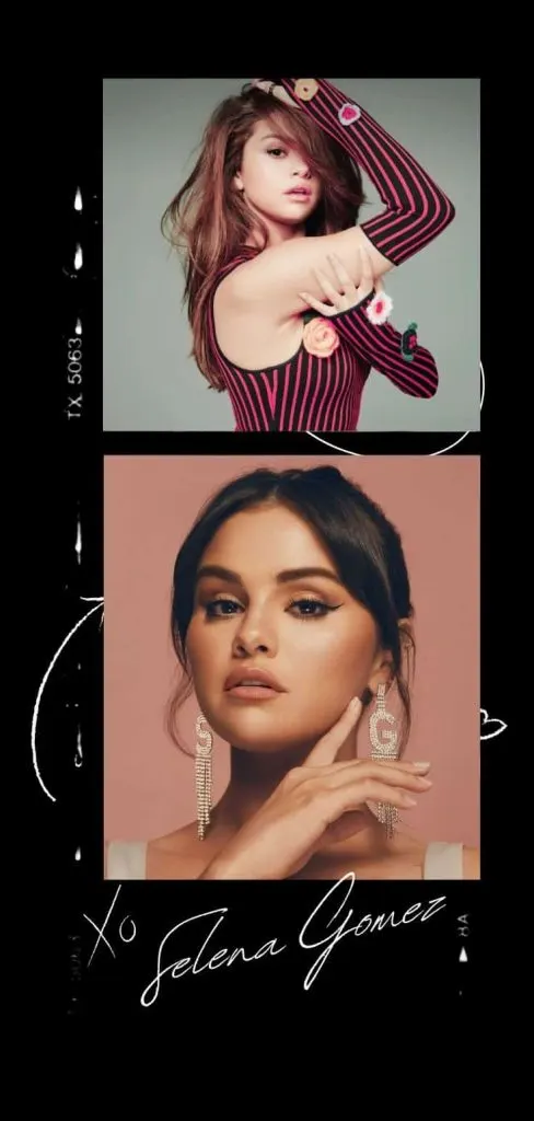 Selena Gomez polaroid wallpaper 