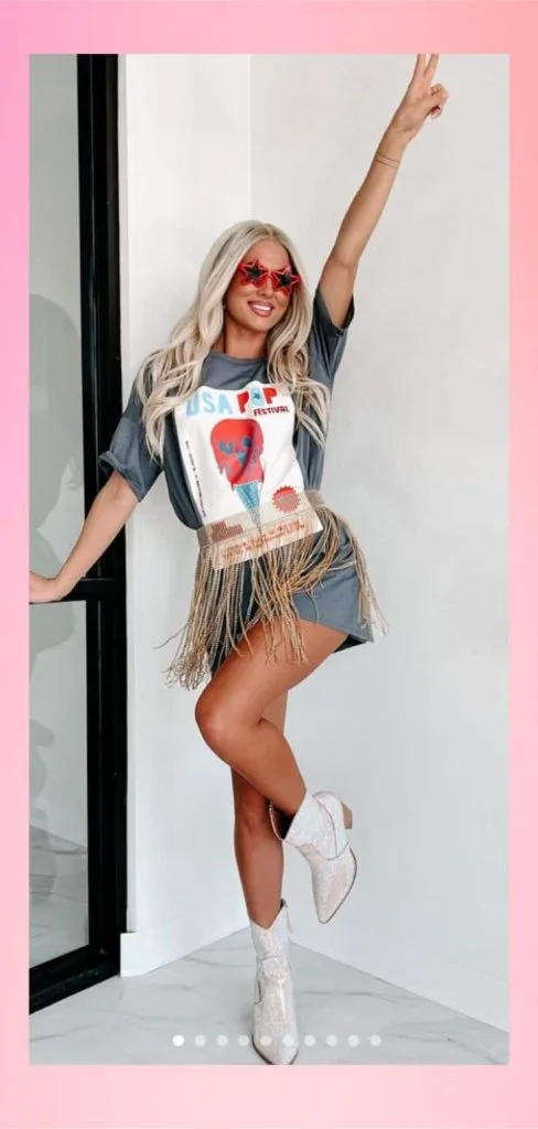 fringe belt for salsa party