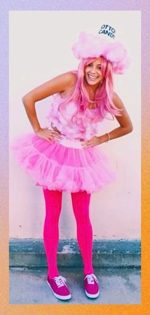 Pink cotton candy costume