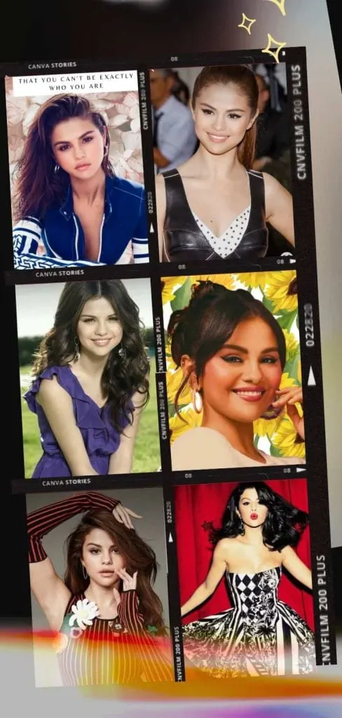 Selena Gomez polaroid wallpaper 