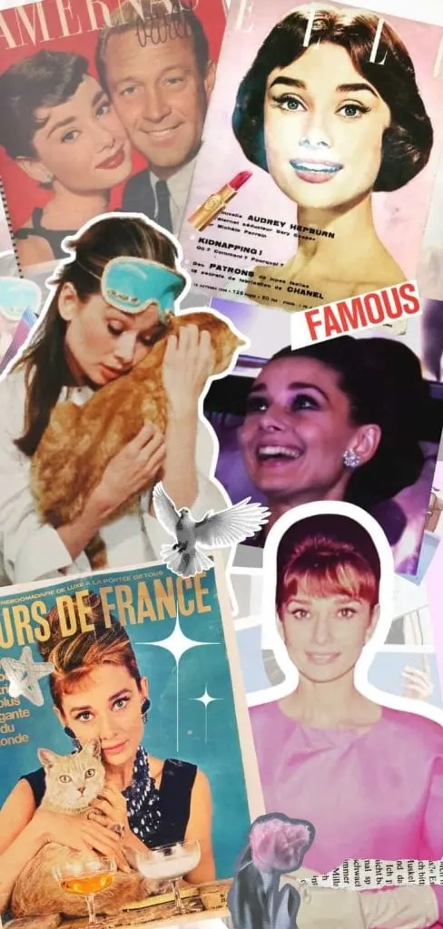 Audrey Hepburn vintage phone wallpaper HD