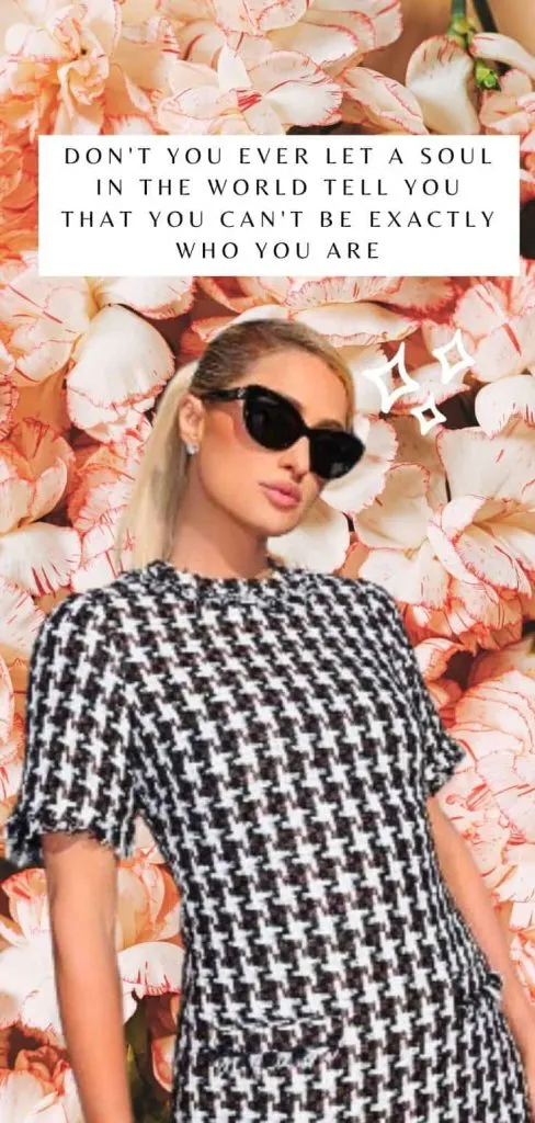 Paris Hilton aesthetic wallpaper quote HD