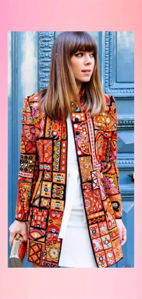 patchwork exotic fashion jacket