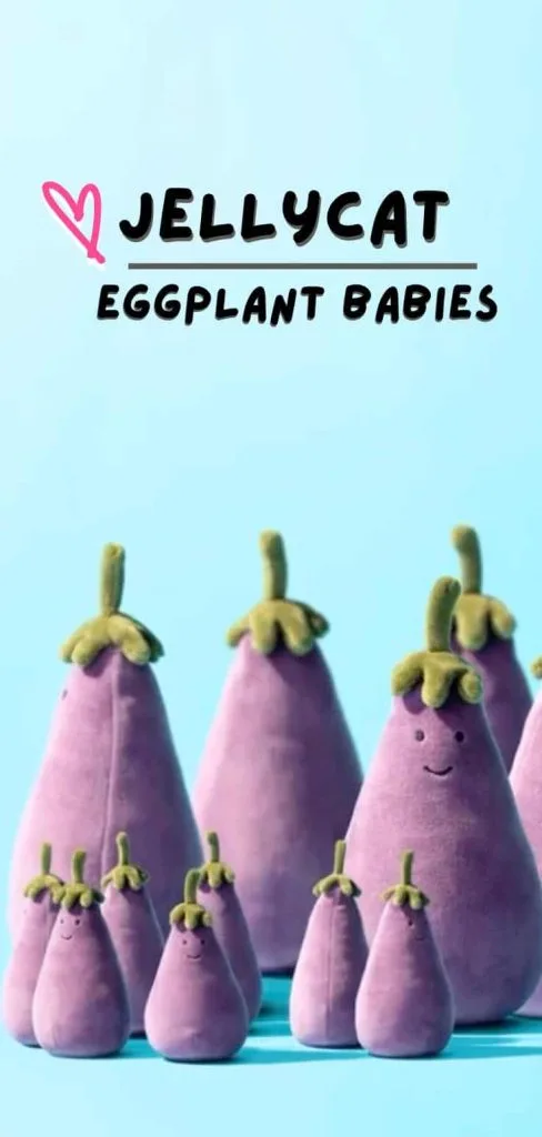 Jellycat eggplant babies wallpaper
