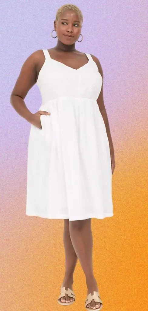 white dress black dress