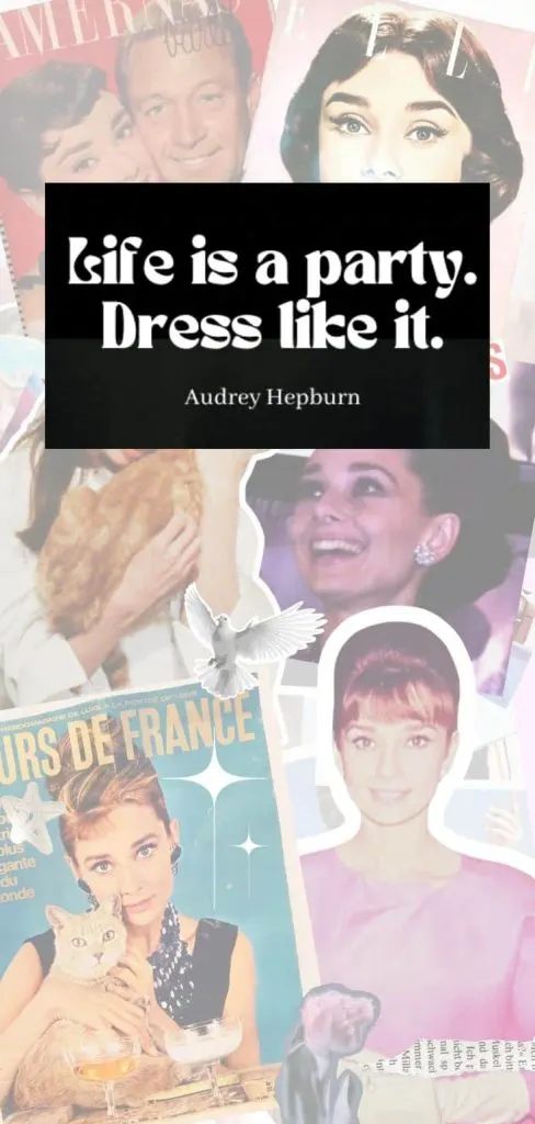 Audrey Hepburn collage art