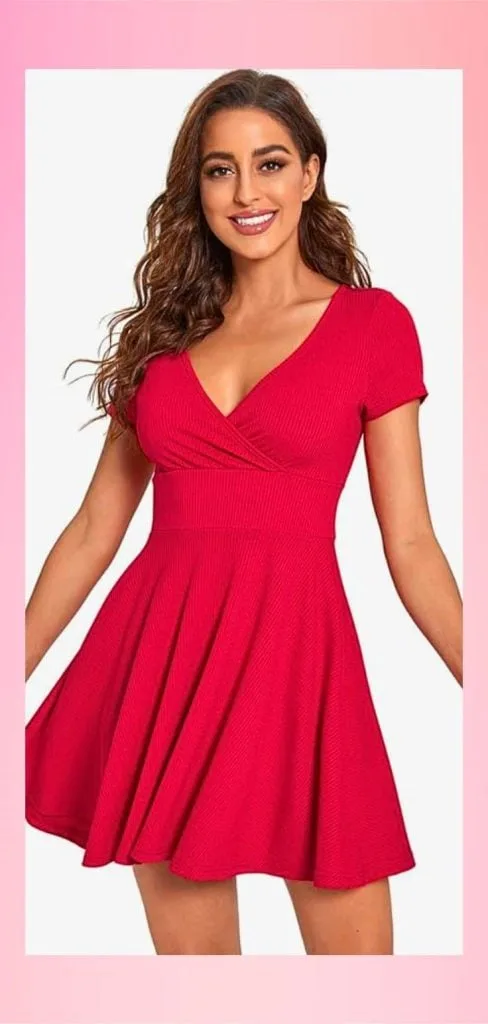 red flare dress salsa dance outfit