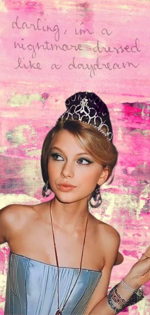 Pink Taylor Swift phone wallpaper