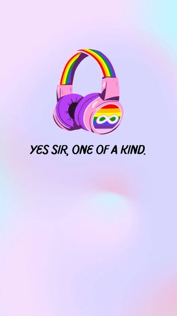 Aesthetic autism rainbow earphone wallpaper