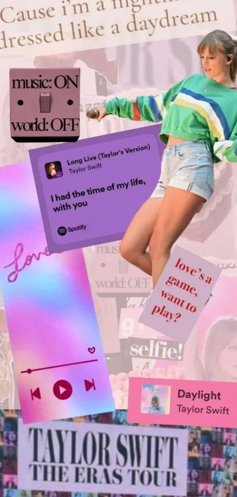 Taylor Swift collage wallpaper