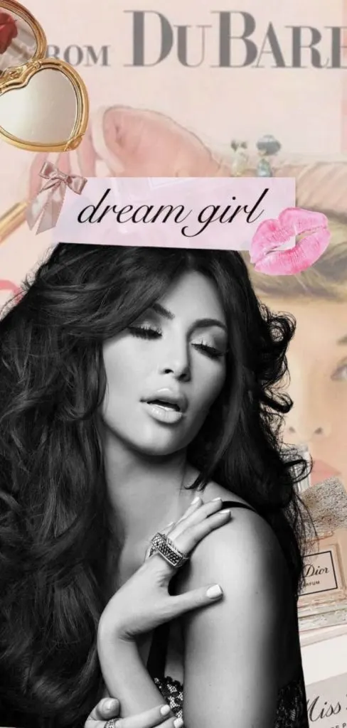 Kim Kardashian dream girl wallpaper Pinterest-style