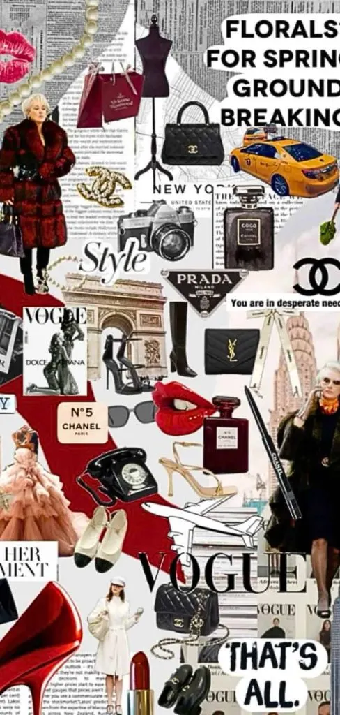 Minimalist fashion girl The Devil wears Prada wallpaper