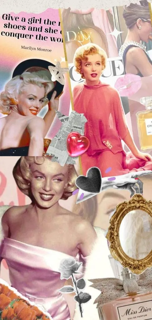 Marilyn Monroe collage art picture photos