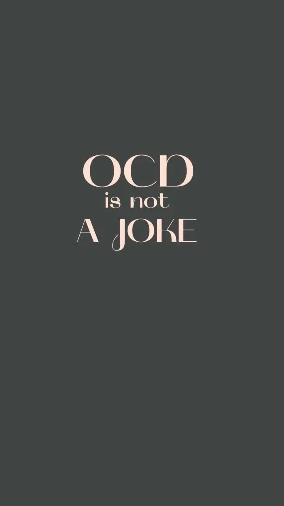 OCD is not A JOKE background wallpaper