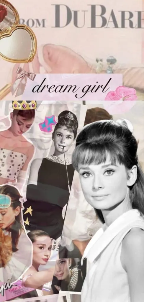 Audrey Hepburn Dream Girl aesthetic wall art