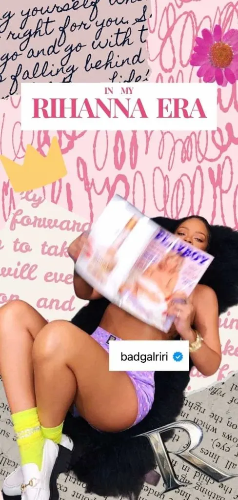 "In my Rihanna era" wallpaper