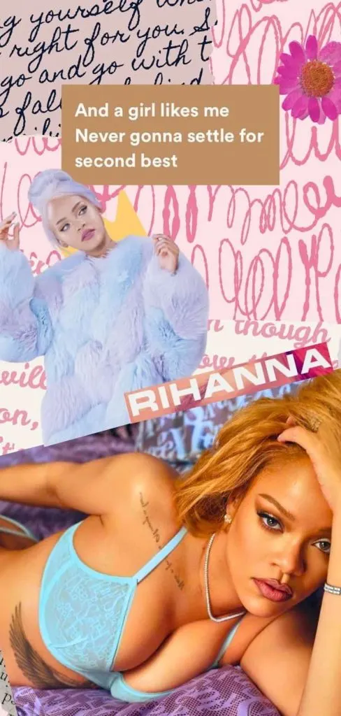 Pink Rihanna iphone wallpaper download