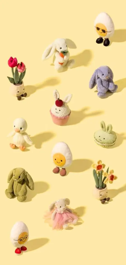 Jellycat aesthetic yellow wallpaper