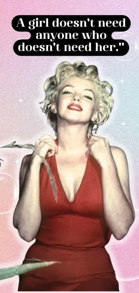 Marilyn Monroe quote about the love wallpaper
