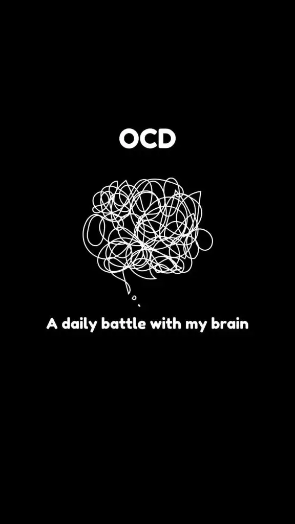 OCD black and white wallpaper background