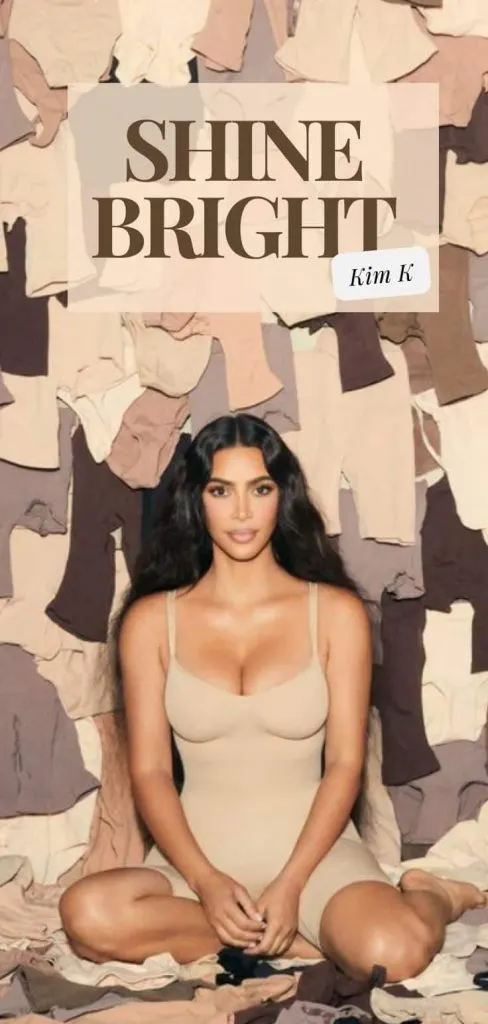Kim Kardashian SHINE BRIGHT wallpaper