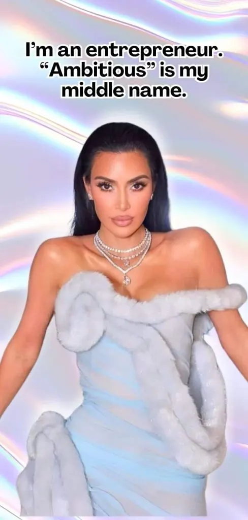 Kim Kardashian aesthetic wallpaper - iconic quote