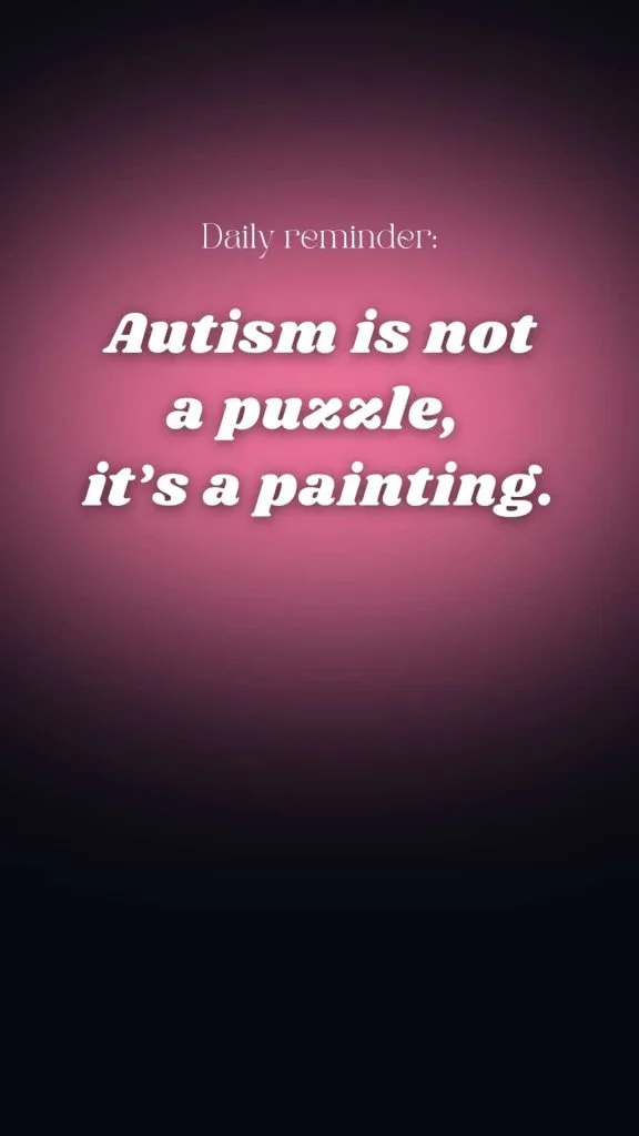 Autism is not a puzzle, it's a painting wallpaper